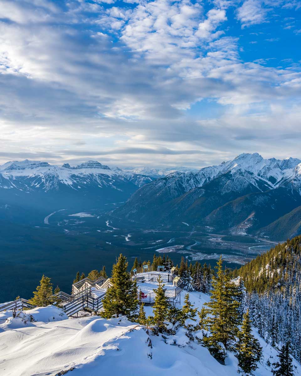 Sulphur Mountain seen after taking the Banff Gondola in Banff AB Canada (1)