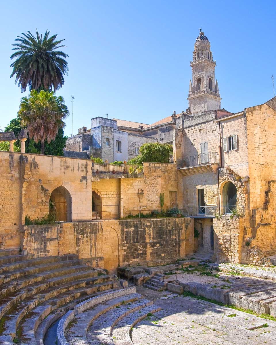 The Roman Amphitheatre in Lecce Puglia Italy