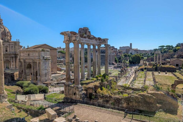 The Roman Forum in Rome Italy