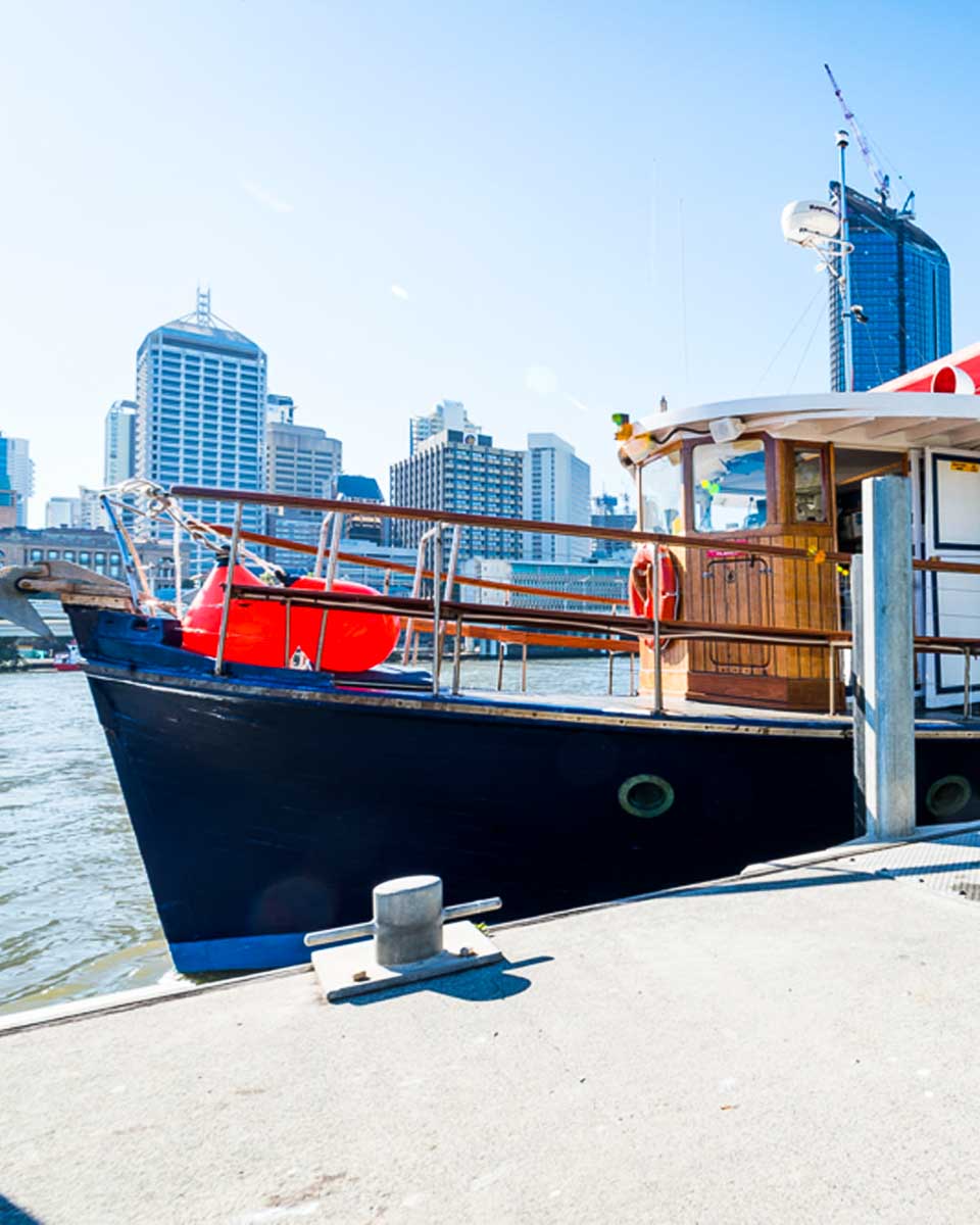 The river boat on River City Cruises in Brisbane