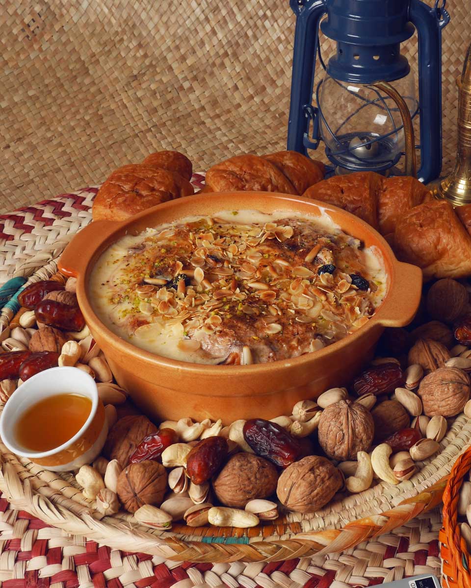 An Egyption sweet called Om Ali for dessert in Luxor