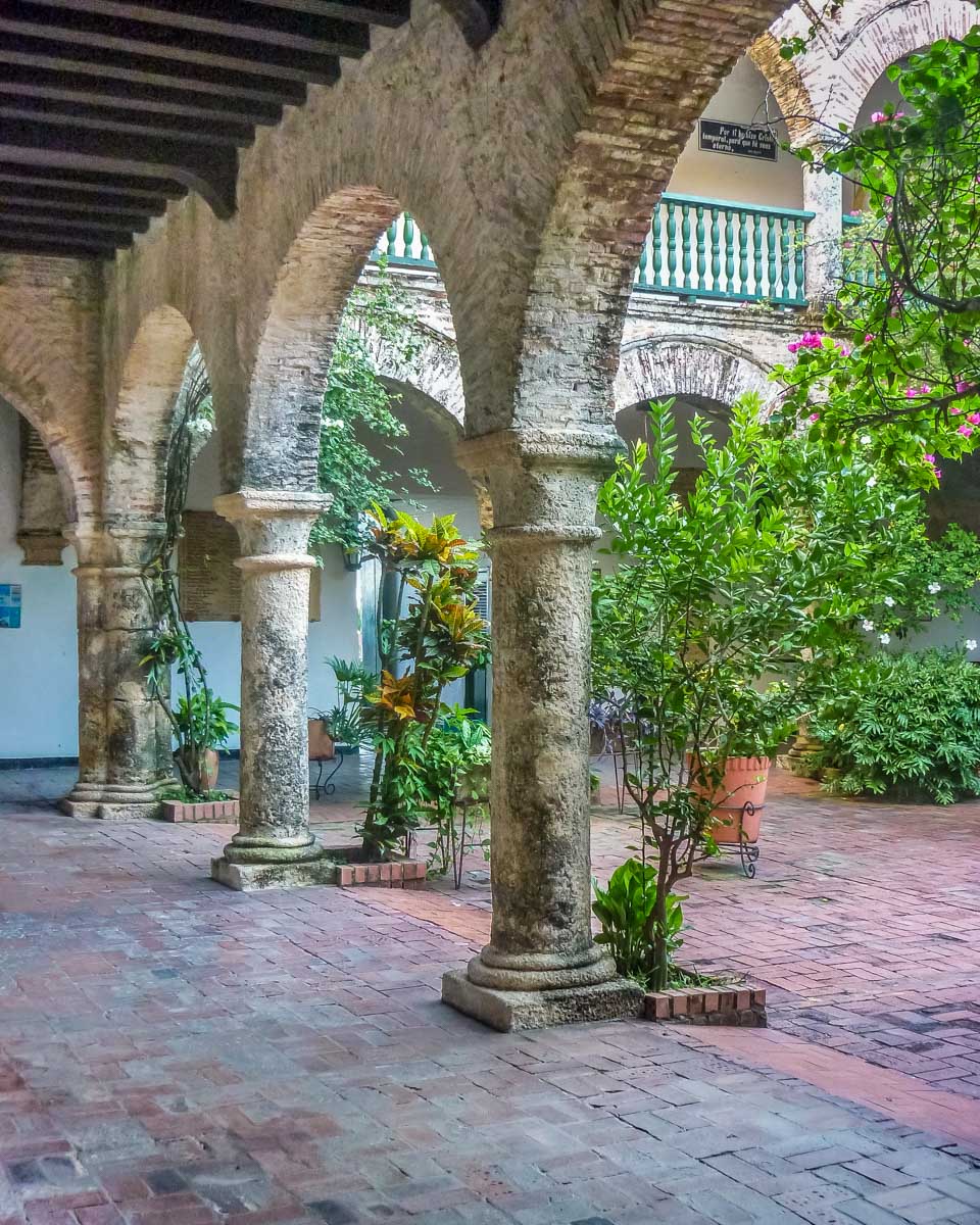 Cartagena De la Popa Monastery Courtyard in Cartagena Colombia