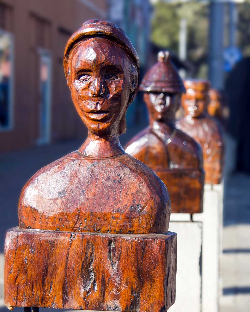 Carvings in Maboneng Johannesburg South Africa