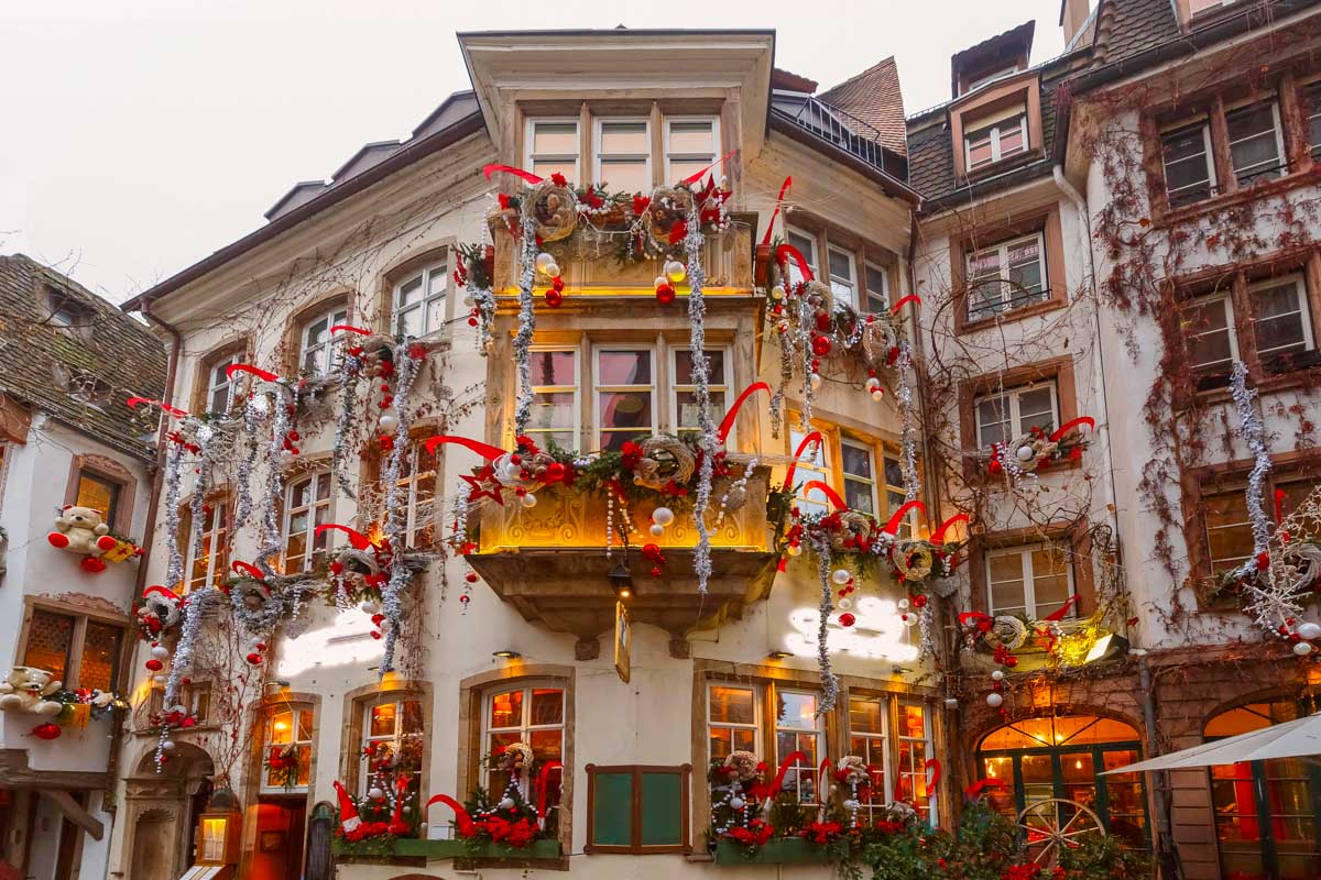Christmas street in Strasbourg, Alsace, France 1