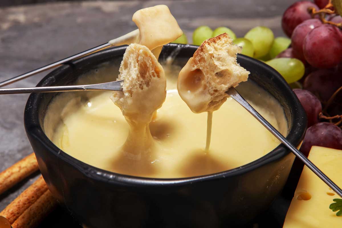 Fondue eaten in Zermatt Switzerland