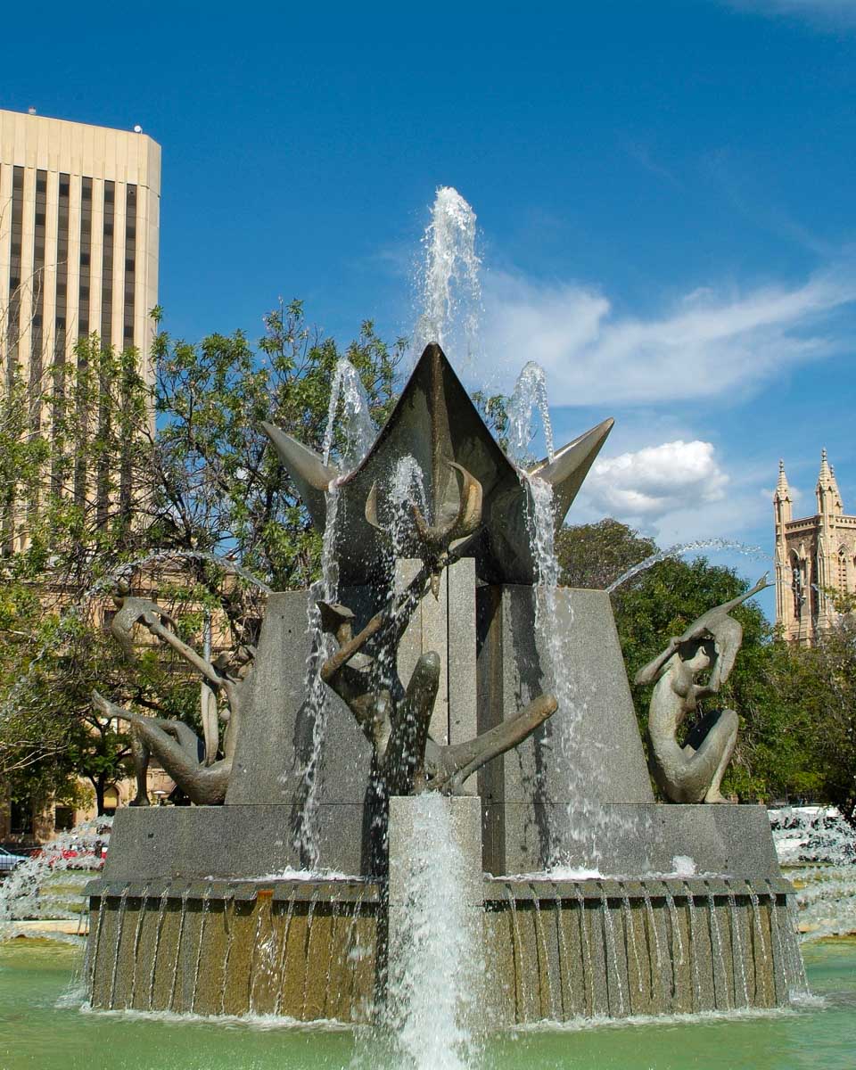 Fountain in Victoria Square, Adelaide