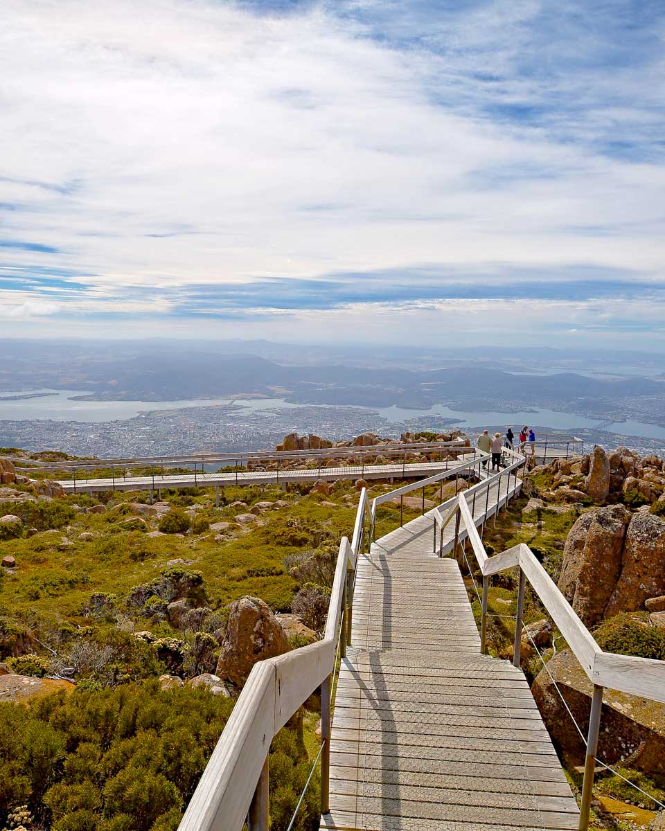 Mount Wellington seen on a tour from Hobart Tasmania Australia