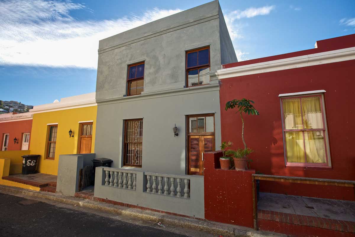 Pastel color houses seen near De Waterkant in Cape Town South Africa (2)
