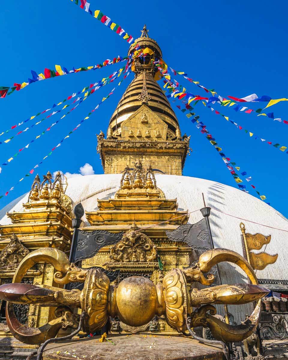 Swayambhunath, monkey temple in kathmandu, nepal
