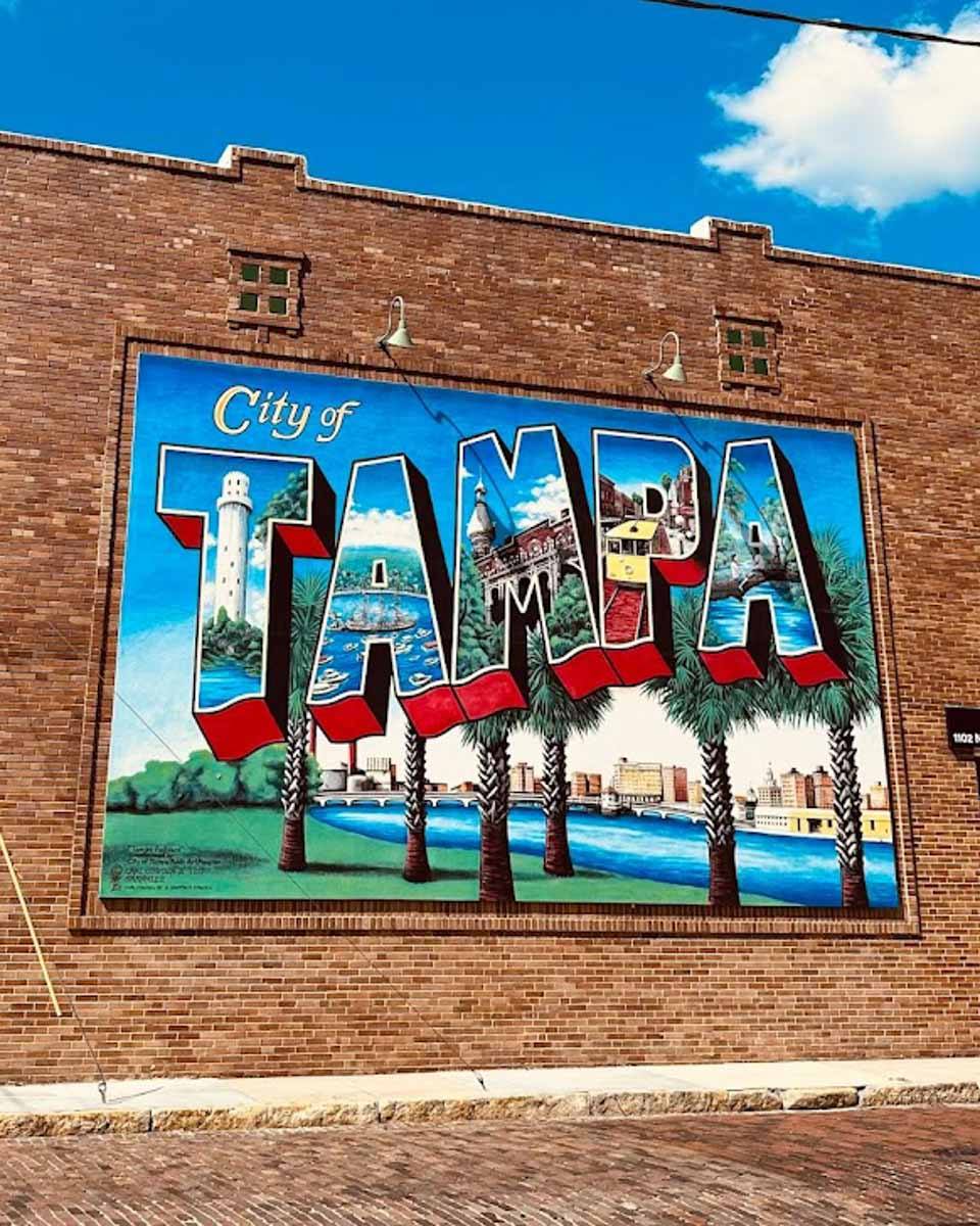 Tampa-Postcard-Mural-in-Tampa Florida