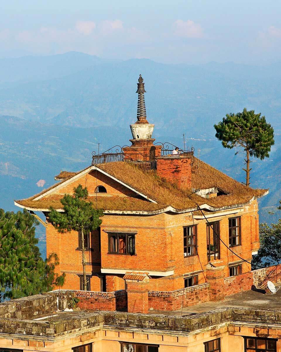 View of Nagarkot village, Nepal at sunrise on a tour from Kathmandu (1)