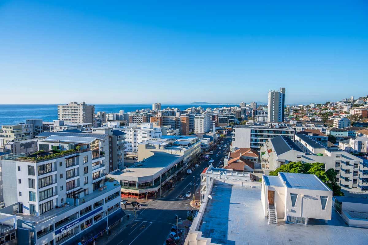 View of Sea Point in Cape Town South Africa
