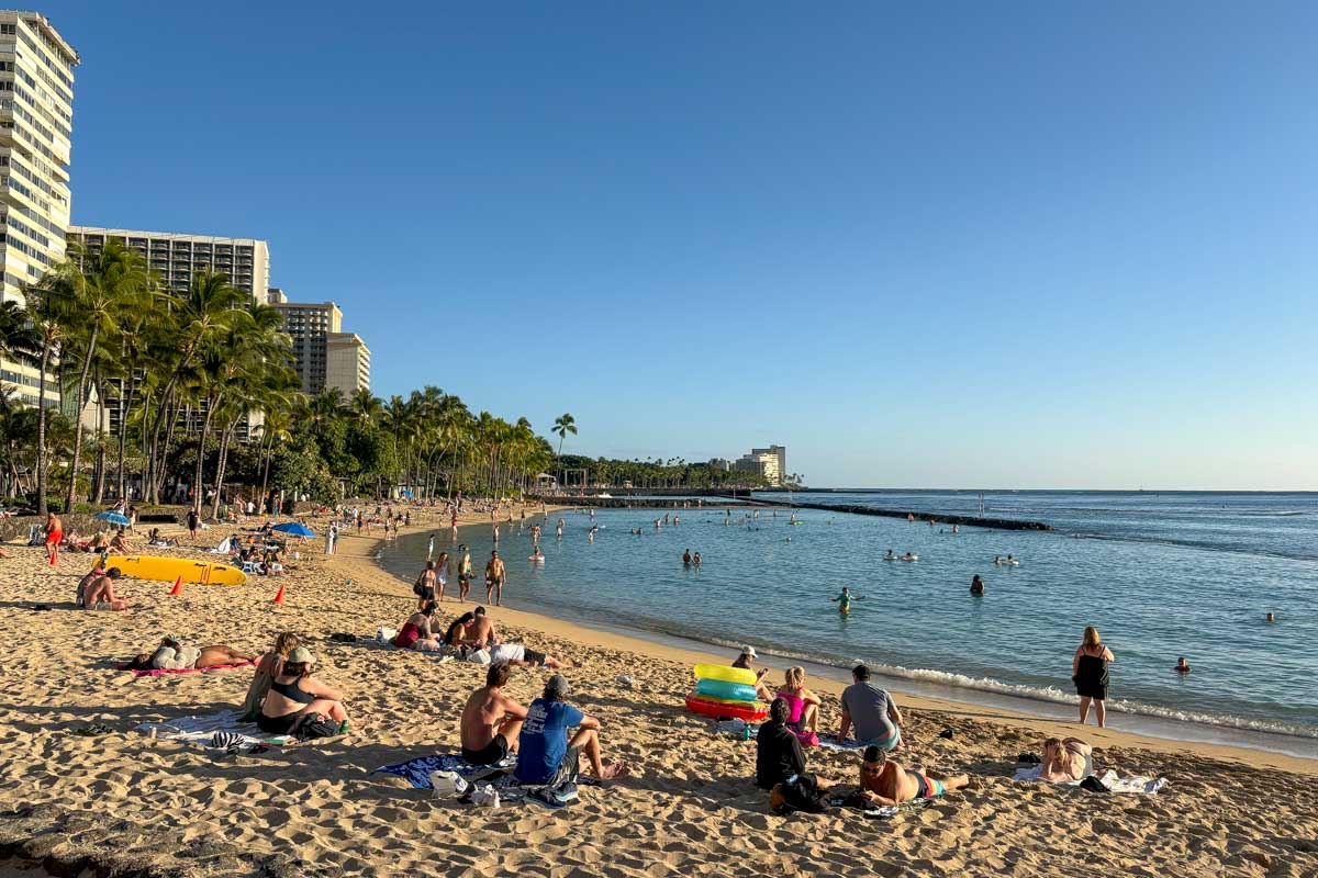 Waikiki Beach day in Waikiki Honolulu Hawaii on Trelles trip (1)
