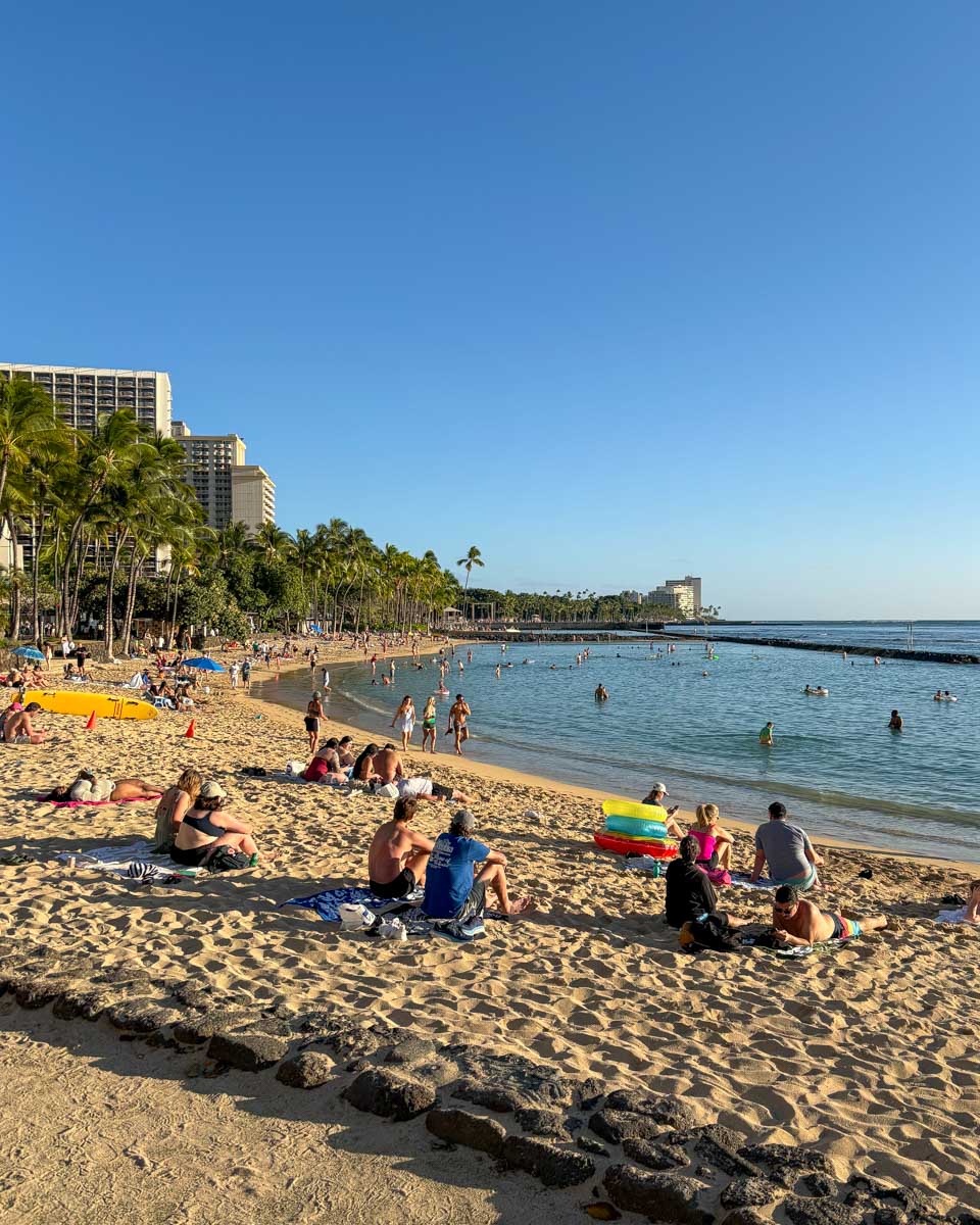 Waikiki Beach day in Waikiki Honolulu Hawaii on Trelles trip (2)