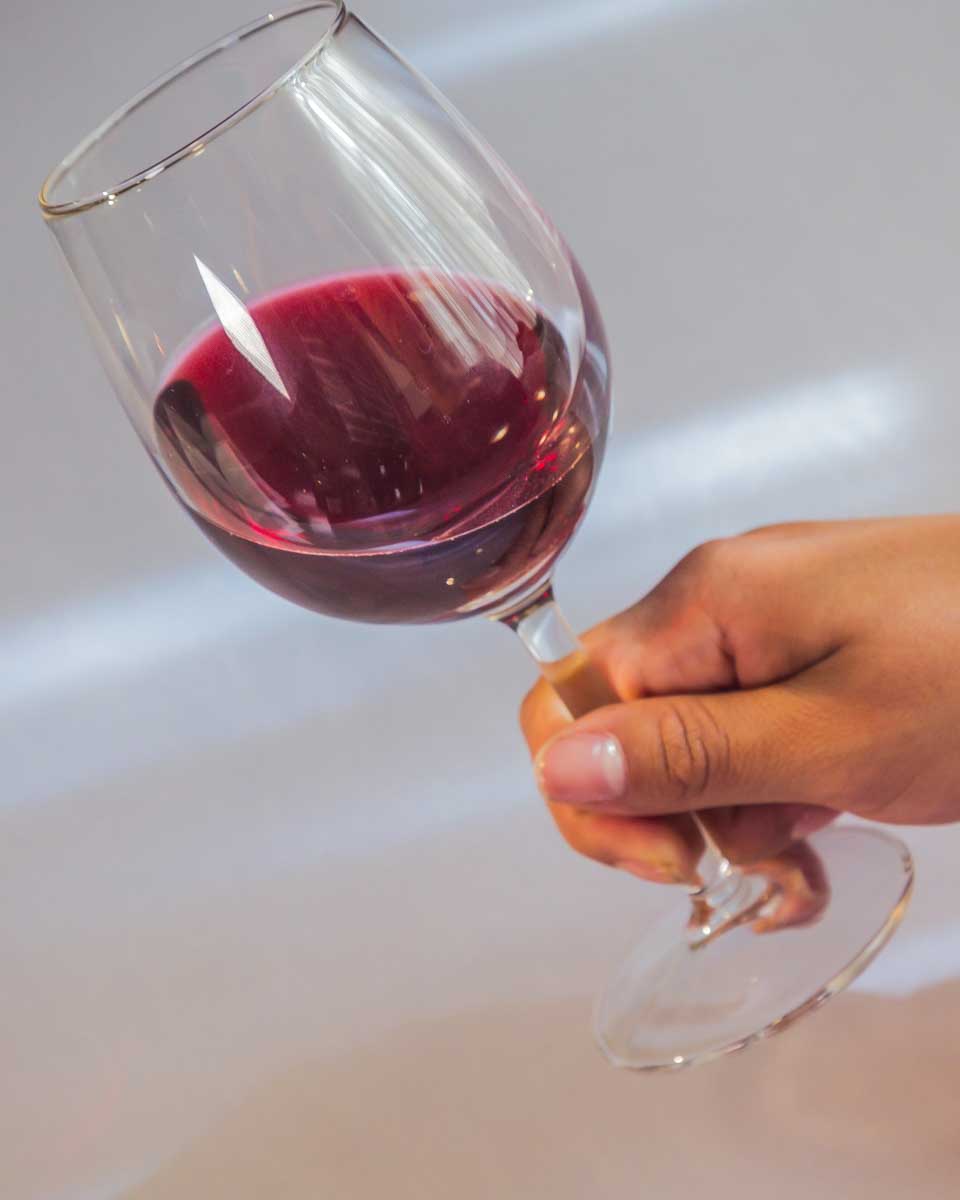 A-woman-holds-wine-on-a-wine-tour-in-Strasbourg France