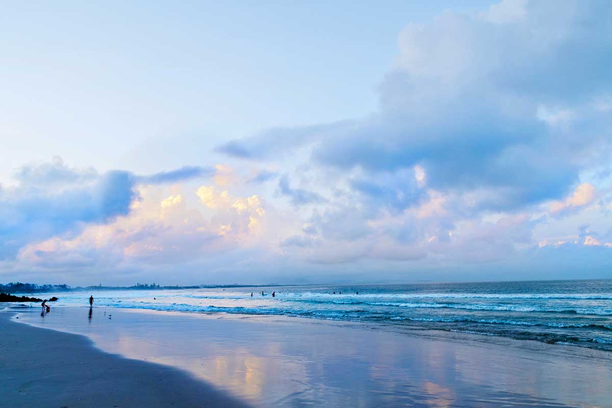 Main beach in Byron Bay Australia