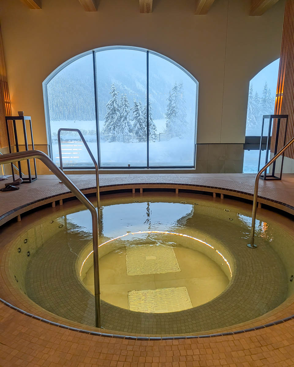The Glacial Pool Experience in Fairmont Chateau Lake Louise in Lake Louise Alberta Canada (11)