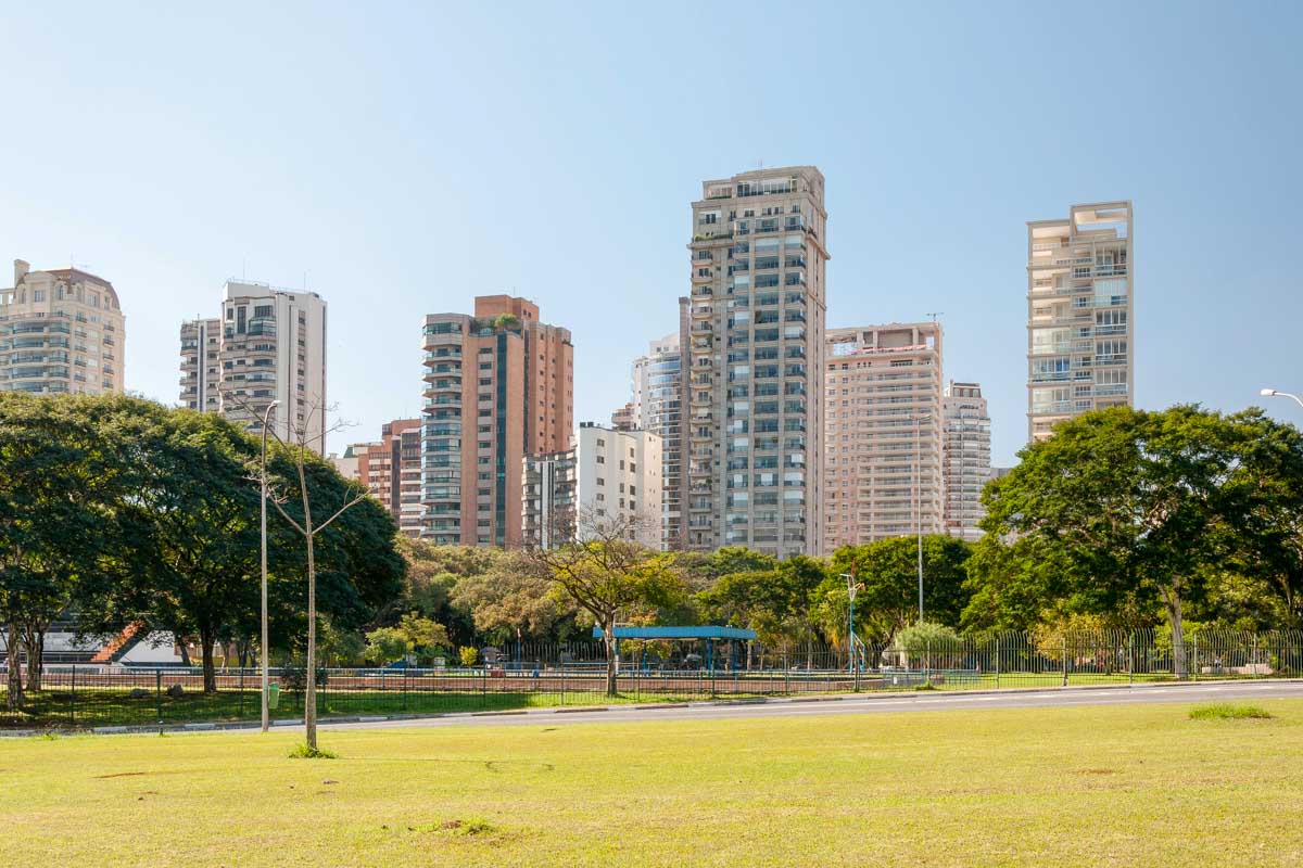 Buildings in Ibirapuera Park, Sao Paulo Brazil
