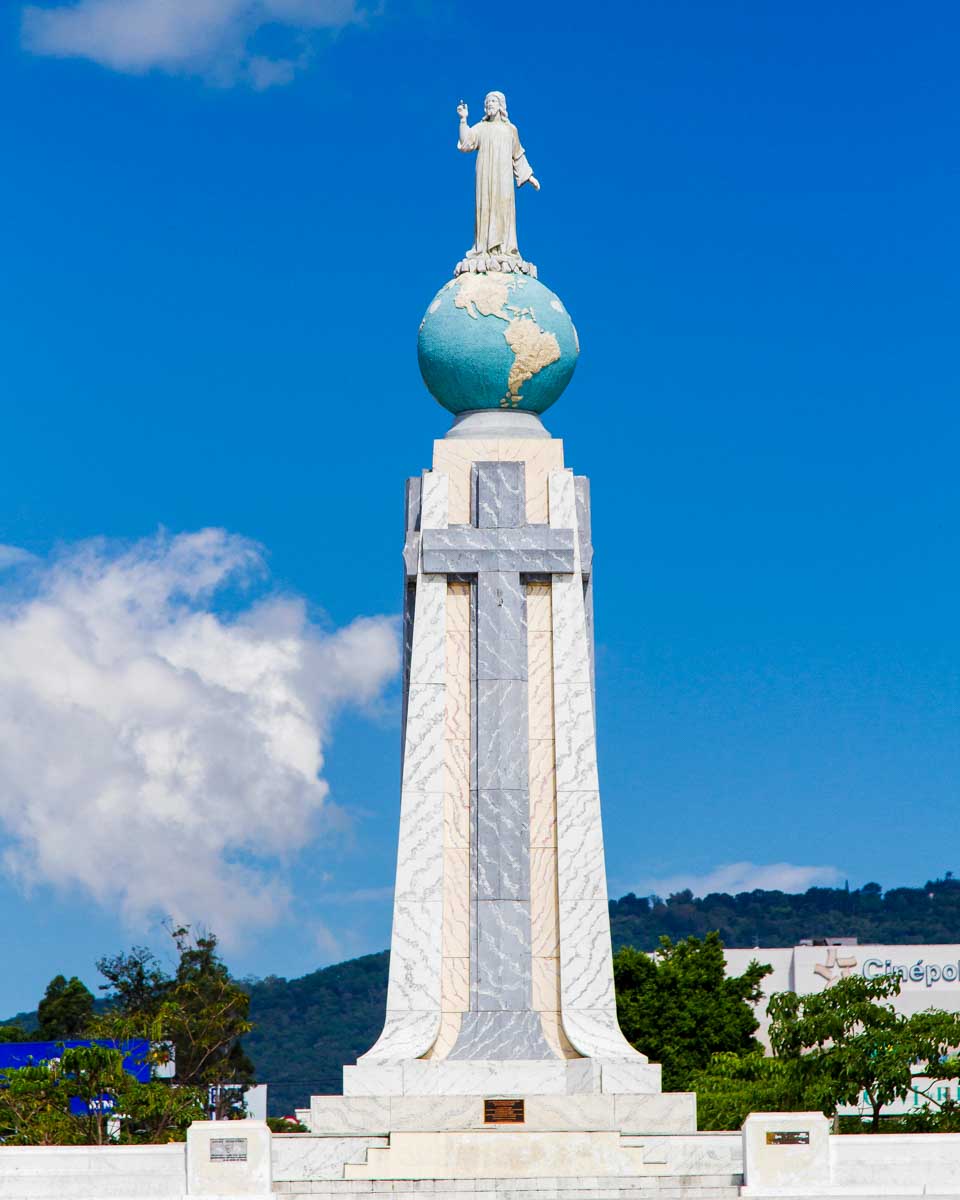 Monument to the Divine Savior of the World in San Salvador, El Salvador