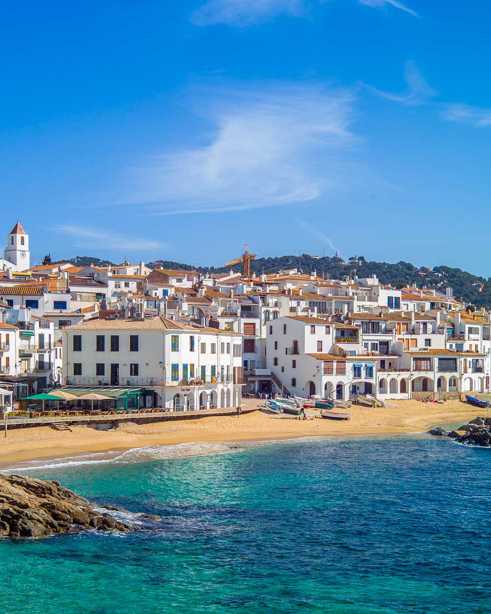 Sea landscape with Calella de Palafrugell in Costa Brava Spain 1