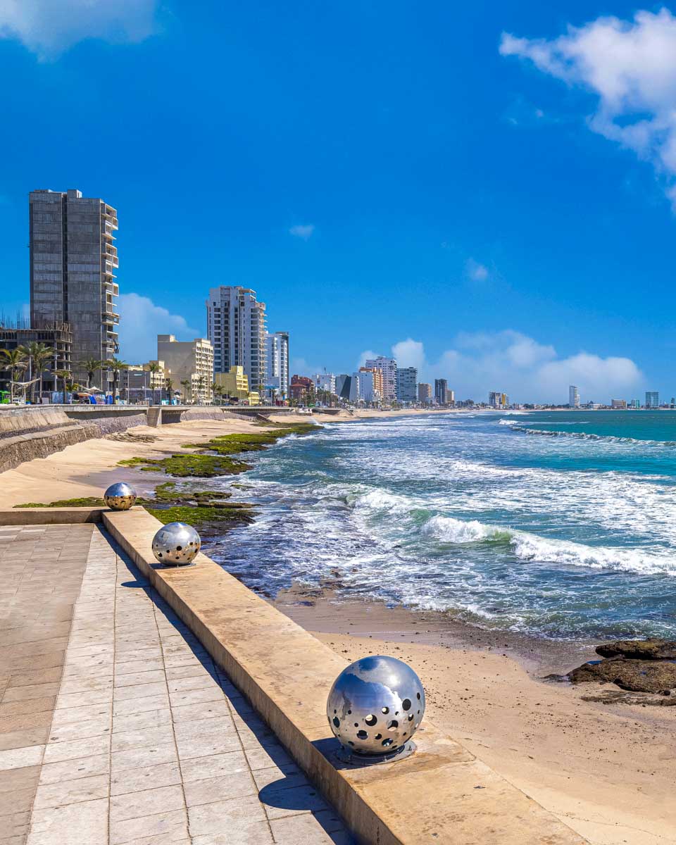 The Malecon in Mazatlan Mexico