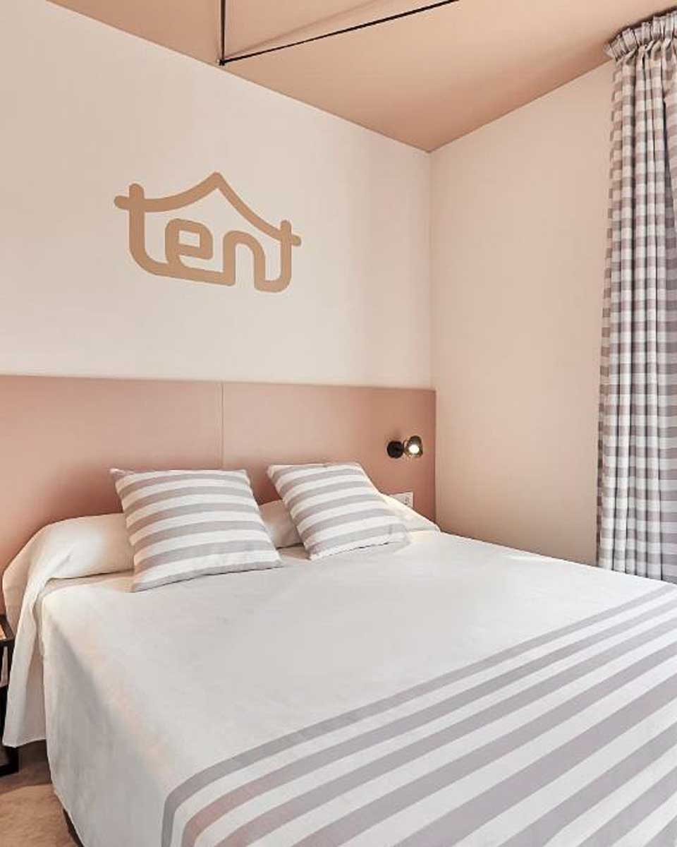 tent Lloret de Mar in Costa Brava Spain