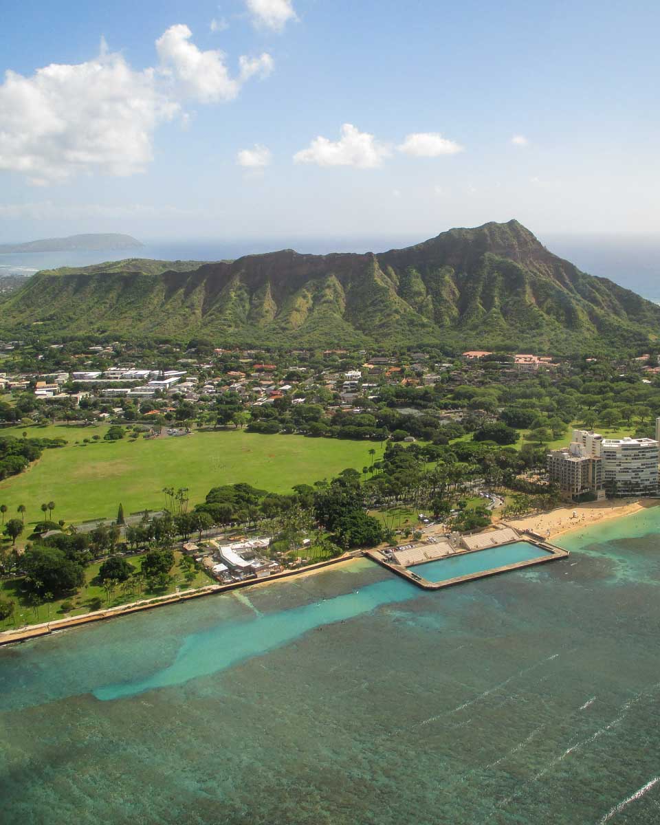 Diamond Head seen on a helicopter tour in Waikiki Honolulu Hawaii (5)