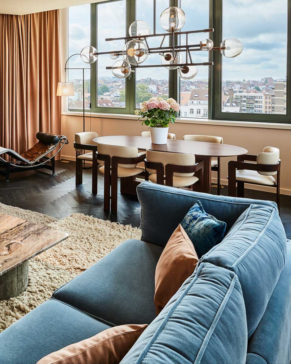 Hotel room with a city view at Sofitel Brussels Europe