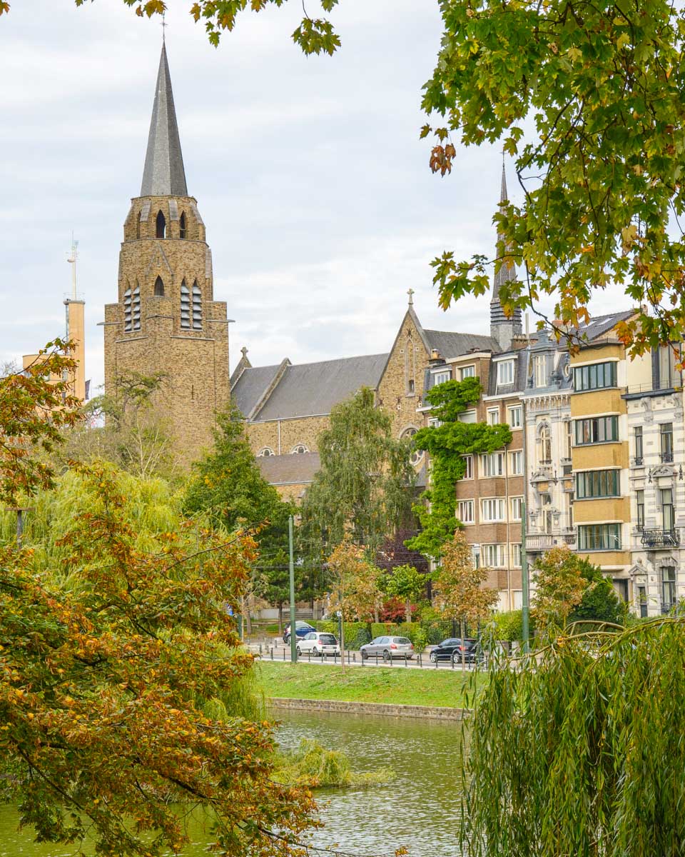 Ixelles Ponds in Brussels, Belgium
