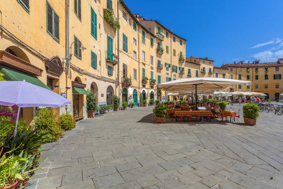 Oval Square in Lucca Italy