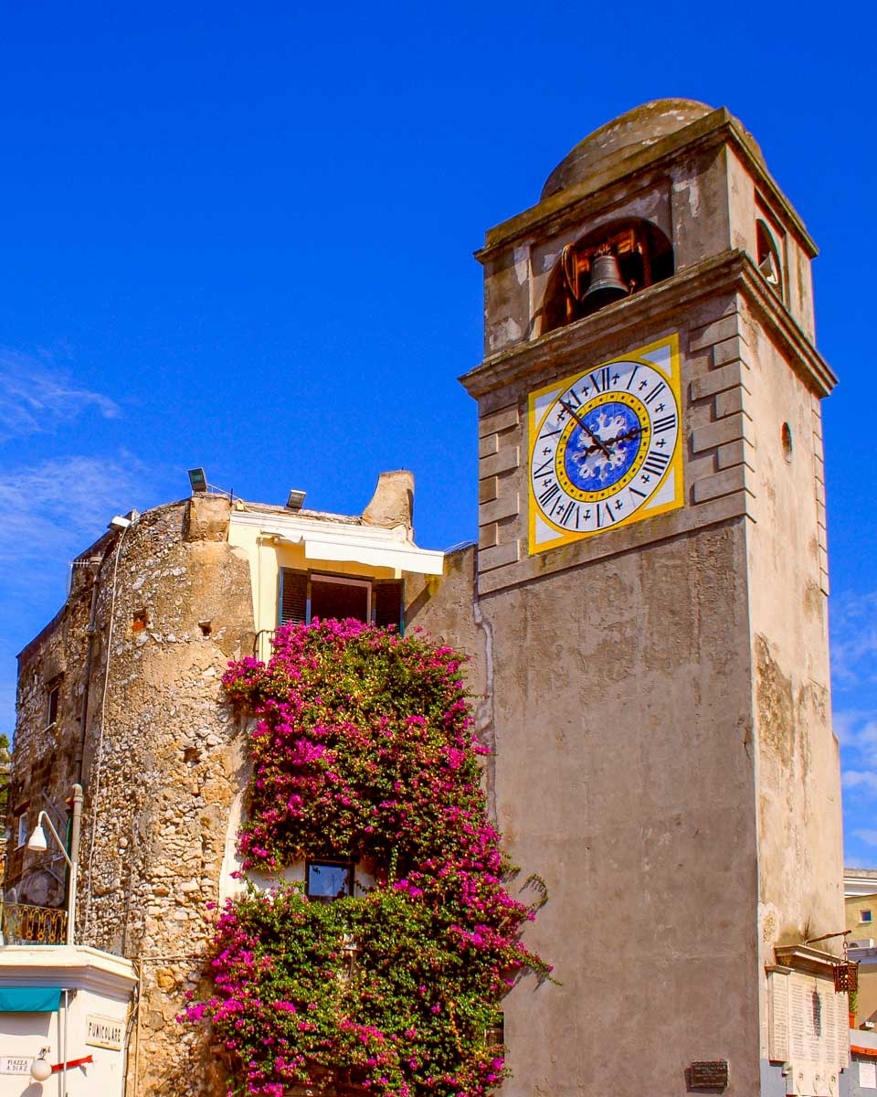 Piazza Umberto I in Capri Italy