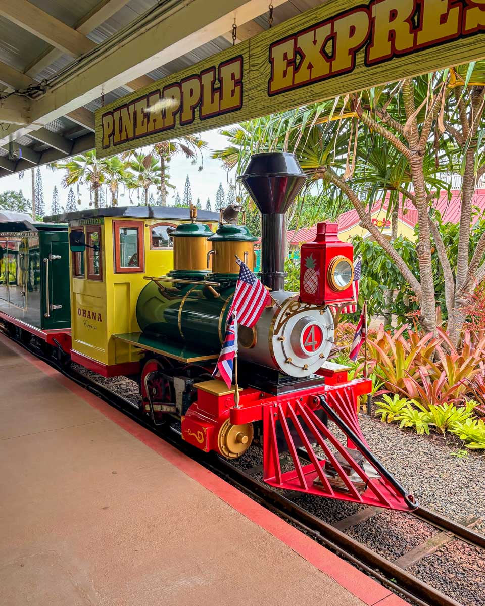 Pineapple-Express-train-at-Dole-in-North Shore Oahu Hawaii