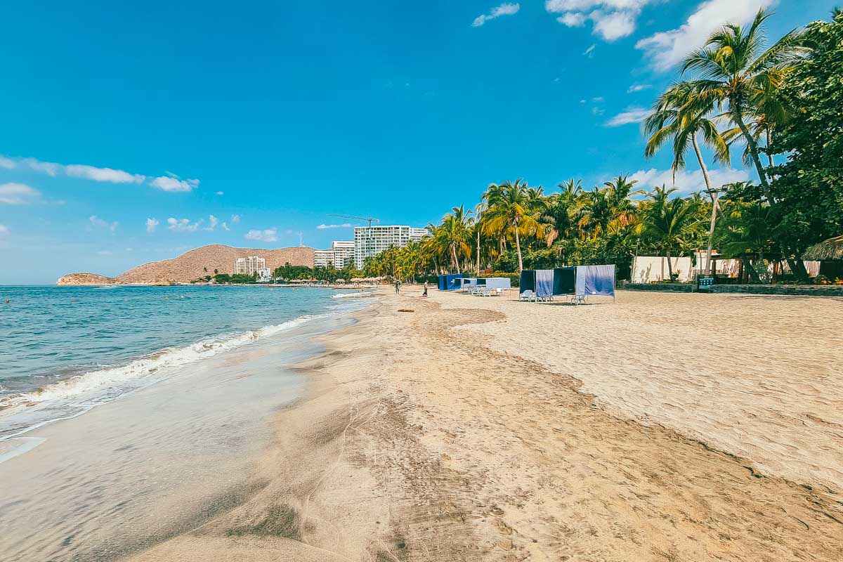 Playa El Rodadero in Santa Marta Colombia