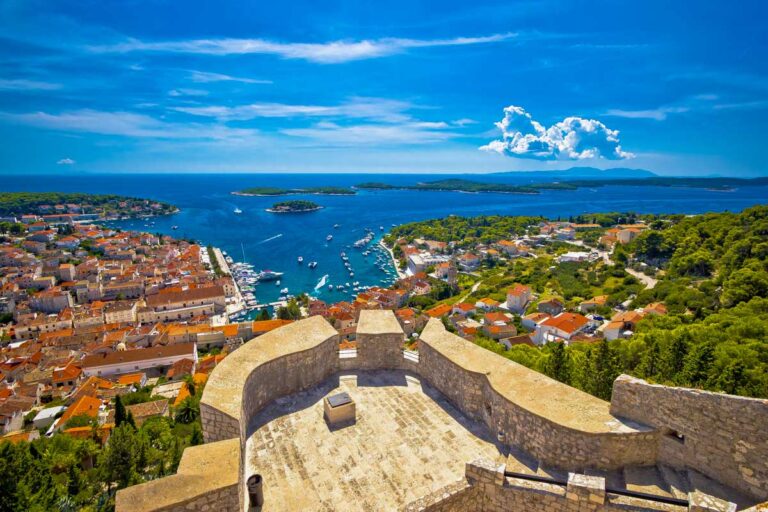 The view of Hvar Croatia from Fortica (Španjola) Fortress (3)