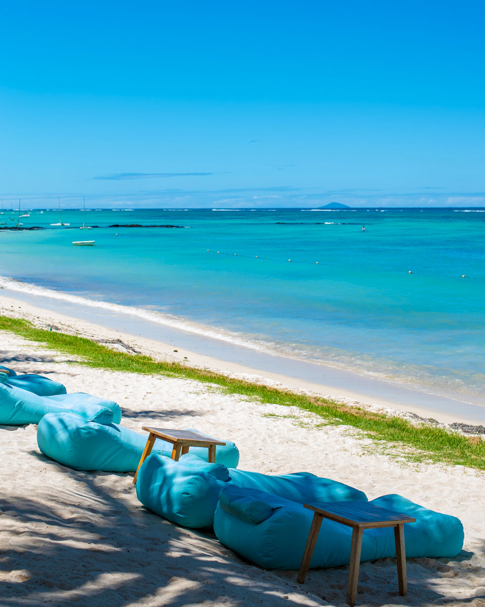 A beautiful beach at Belle Mare in Mauritius