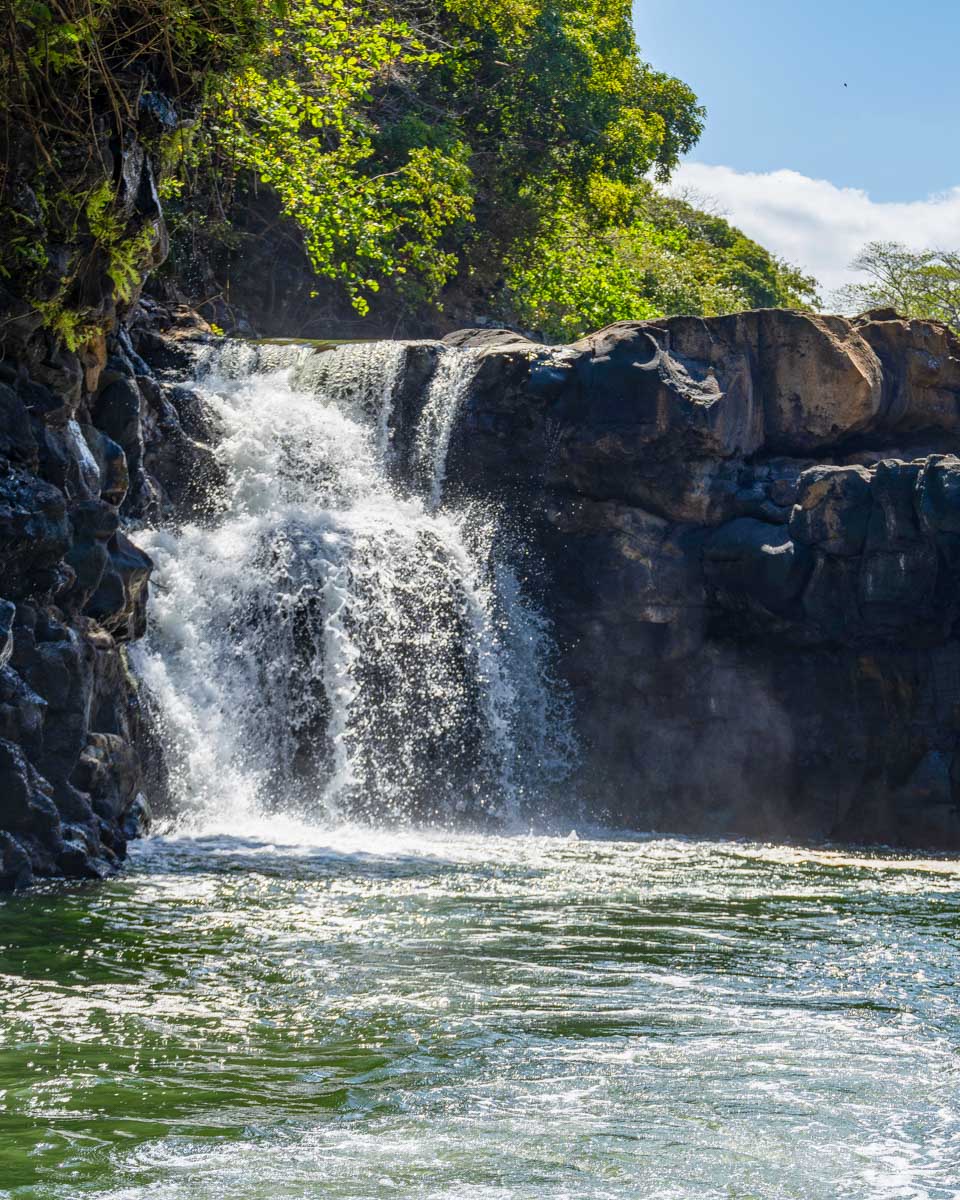 Grand River South East waterfall in Mauritius