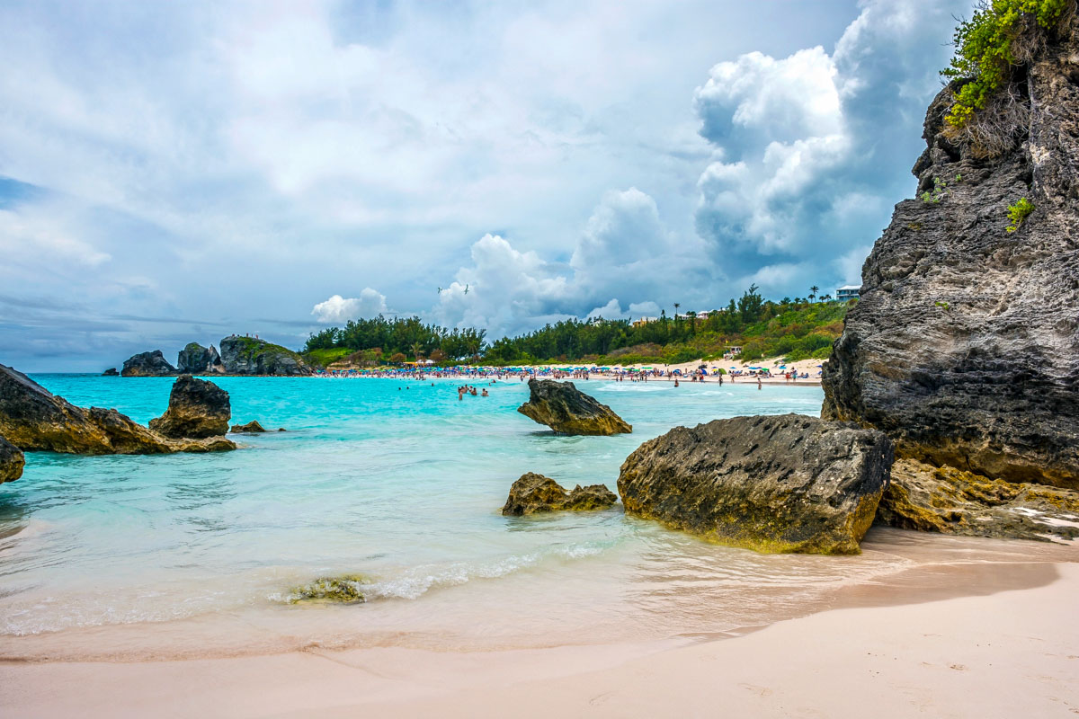 Hoseshoe Bay View in Bermuda