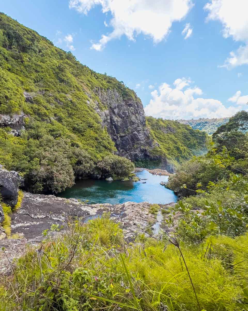 Les Sept Cascades or the seven waterfalls hike on Mauritius