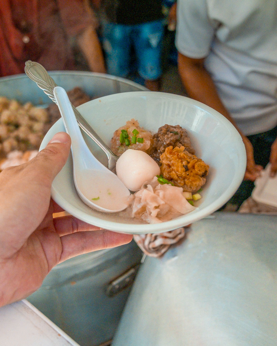 Soup eaten on a food tour in Mauritius