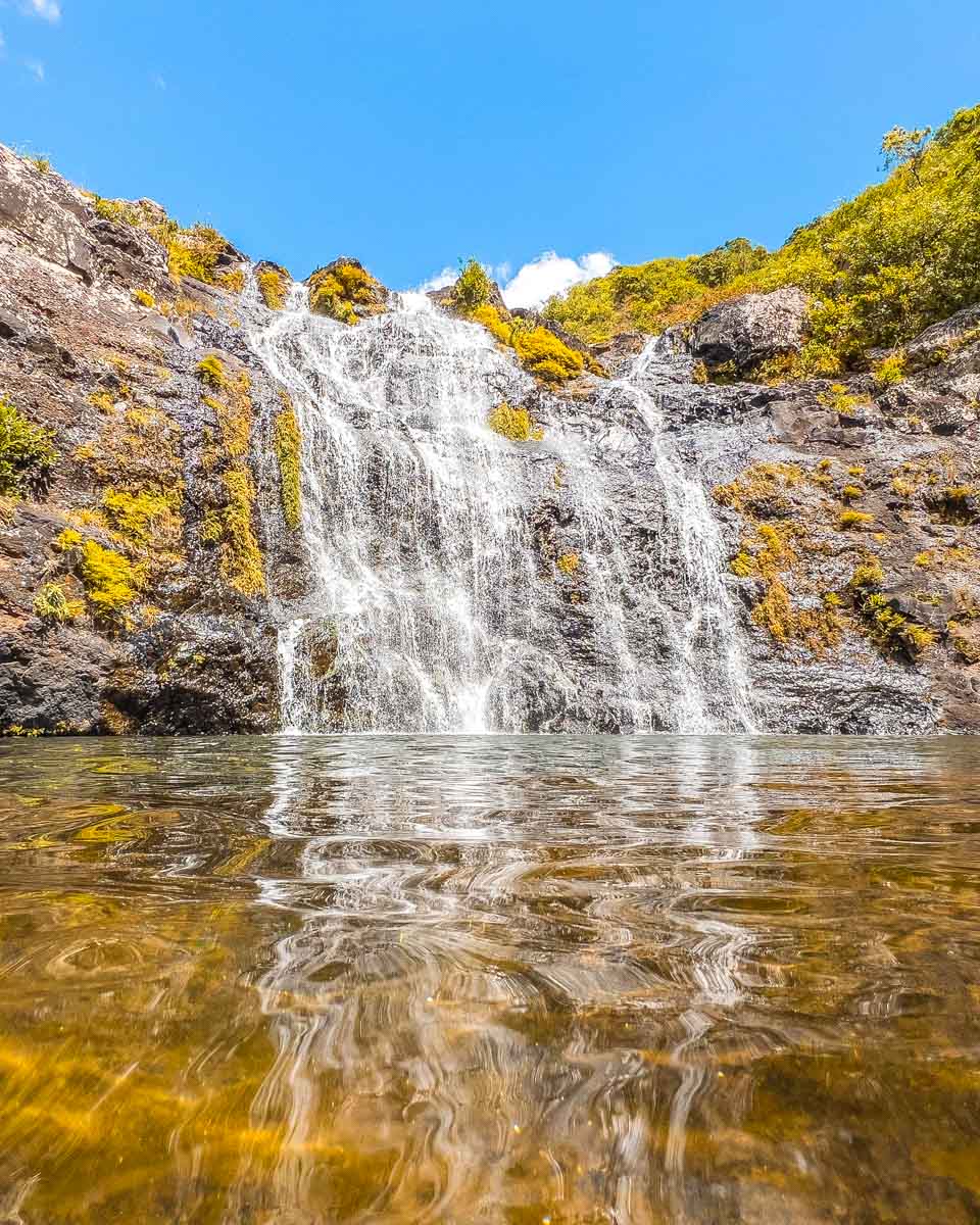 Tamarind Falls at Les Sept Cascades or the seven waterfalls hike on Mauritius (2)