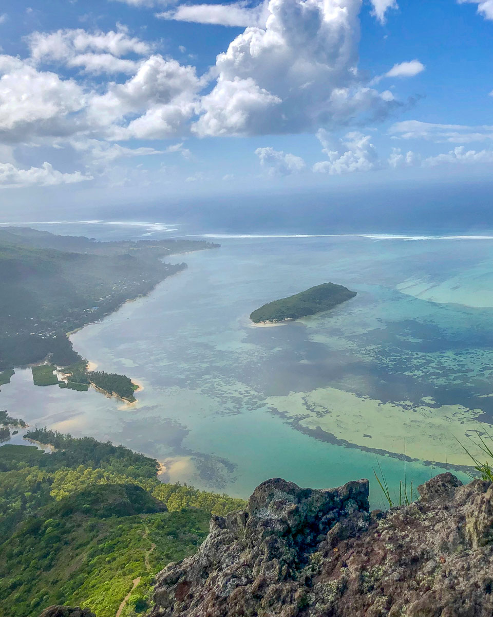 The view from the top of Le Morne Brabant mountain on the south of Mauritius (1)