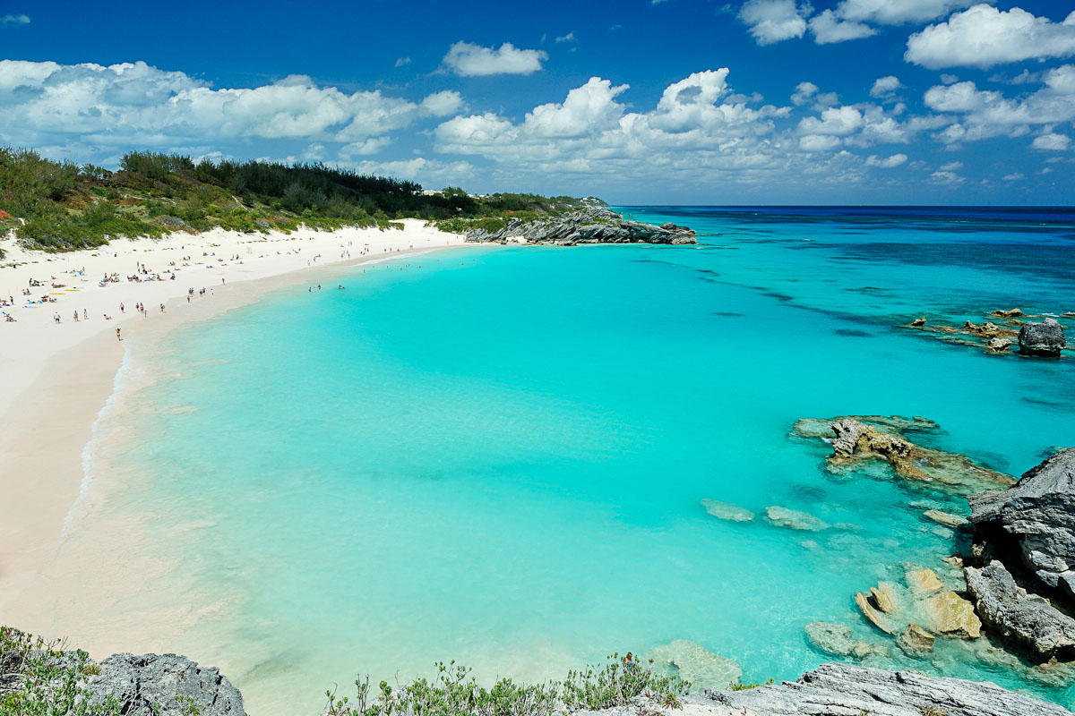View of Horseshoe Bay Beach in Bermuda