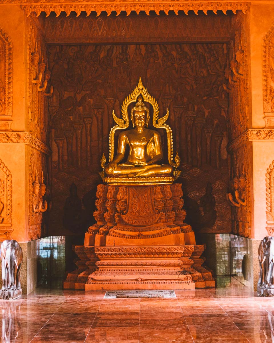 Wat Ratchathammaram (The Red Temple) on Koh Samui Thailand