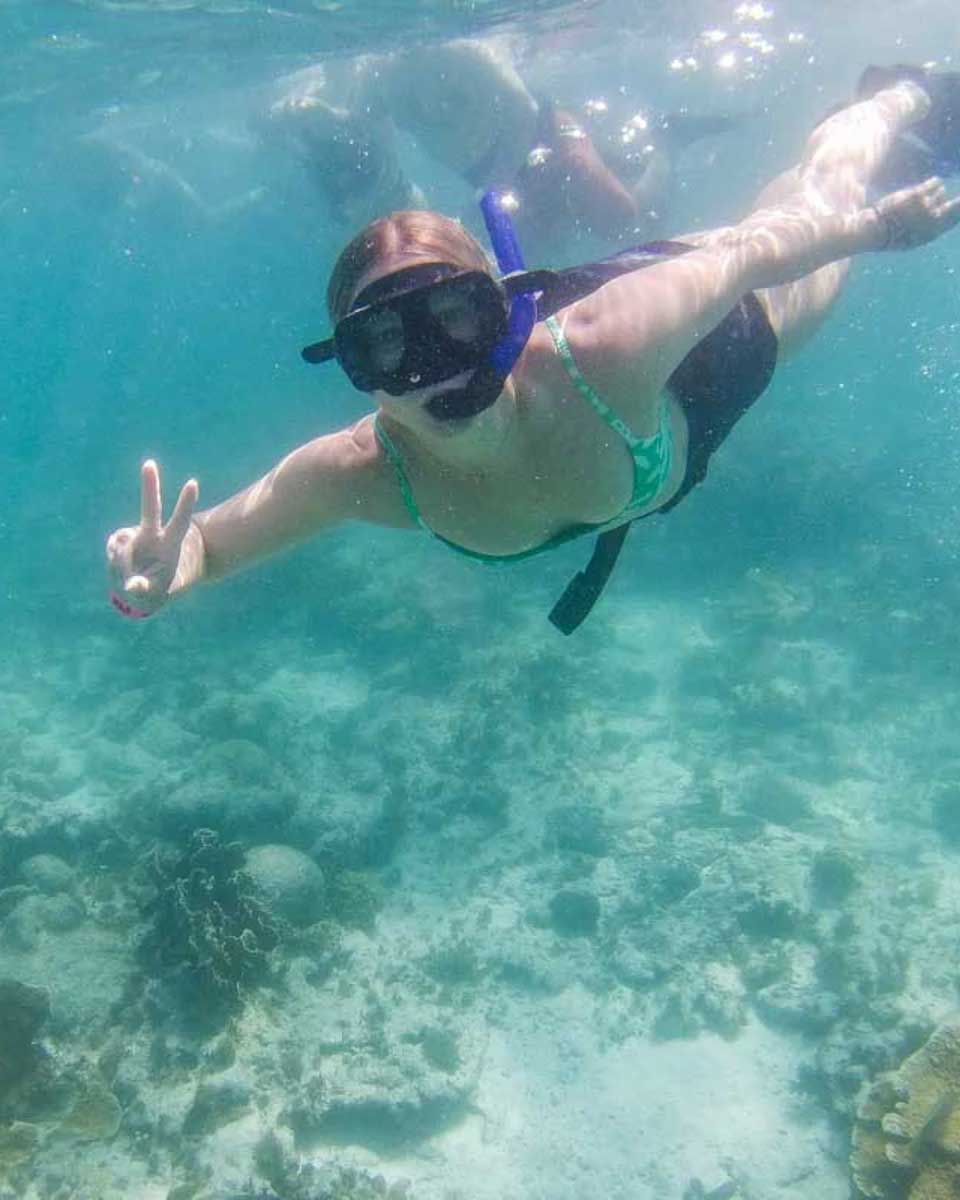 Bailey-snorkeling-in Zanzibar Tanzania