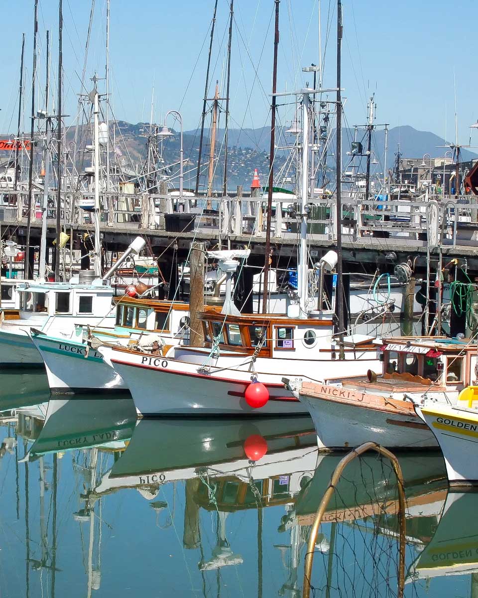 Boats at Fishermans Wharf San Francisco Calidornia (1)
