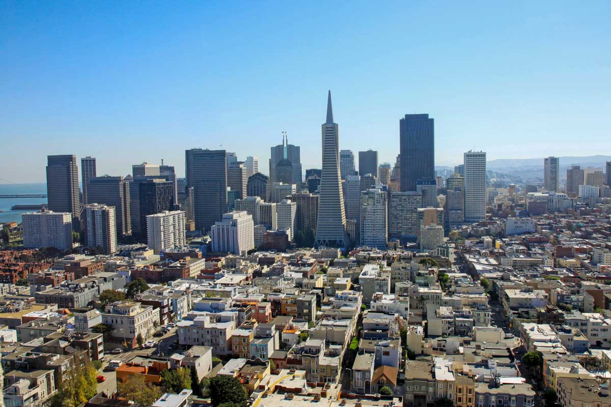 The Financial District in San Francisco California