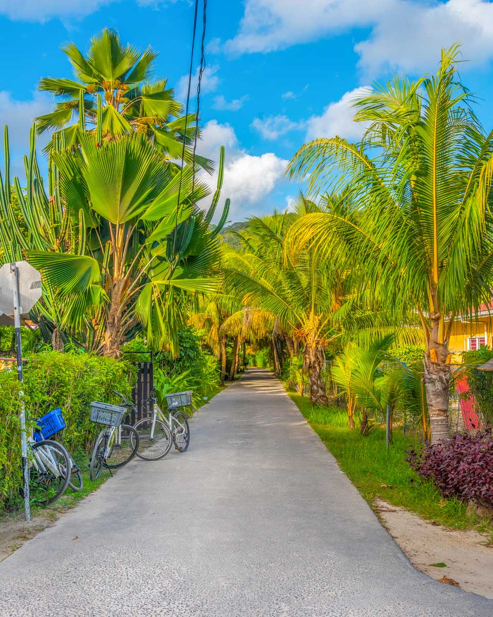Walking through La Passe in Seychelles (1)